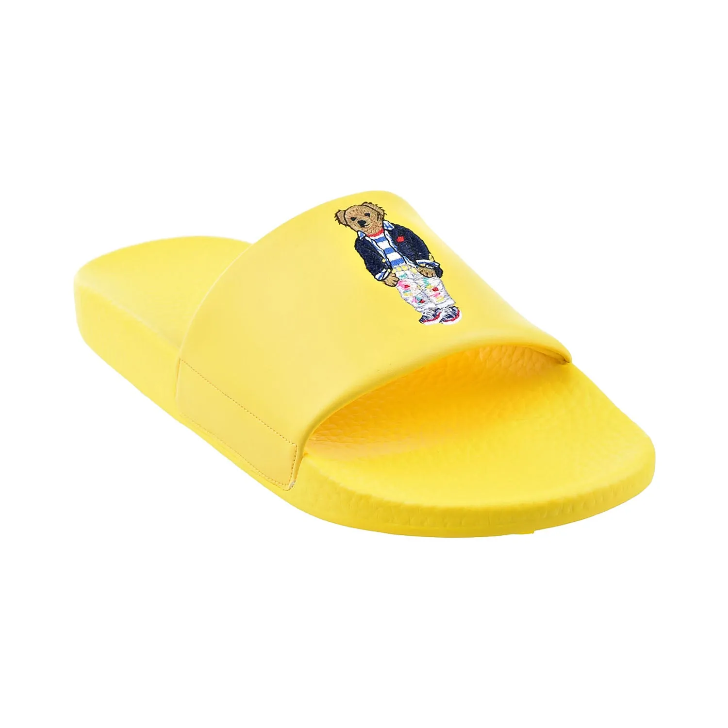 Polo Ralph Lauren Bear Print Men's Slides Yellow Ballet Slippers Pointe Shoes