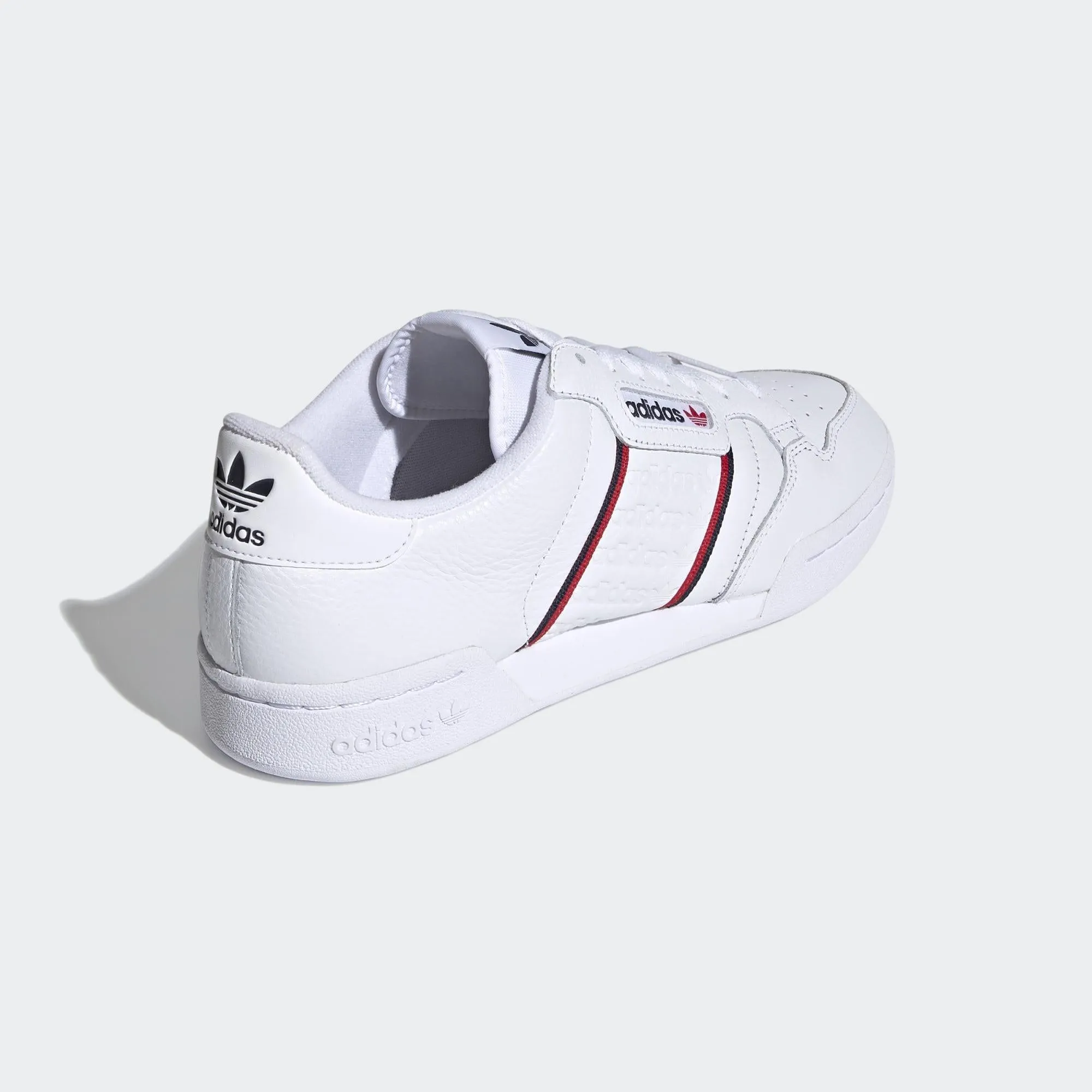 Campus Shoes Adidas Continental 80 Shoes (White   Red   Navy)