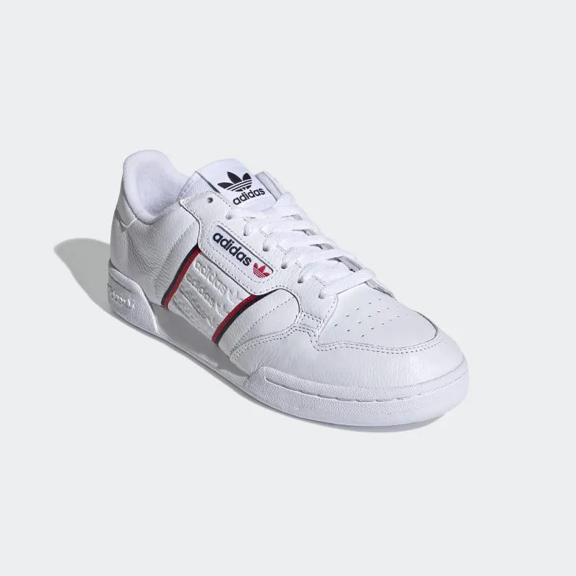 Customize Adidas Shoes Online Continental 80 Shoes (White   Red   Navy)