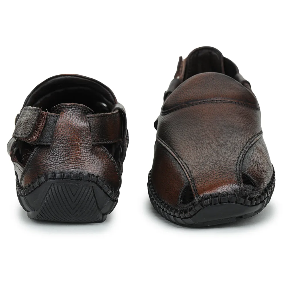 Comfy Slides Healers Formal Tan Sandals For Men JPL-204 By Liberty