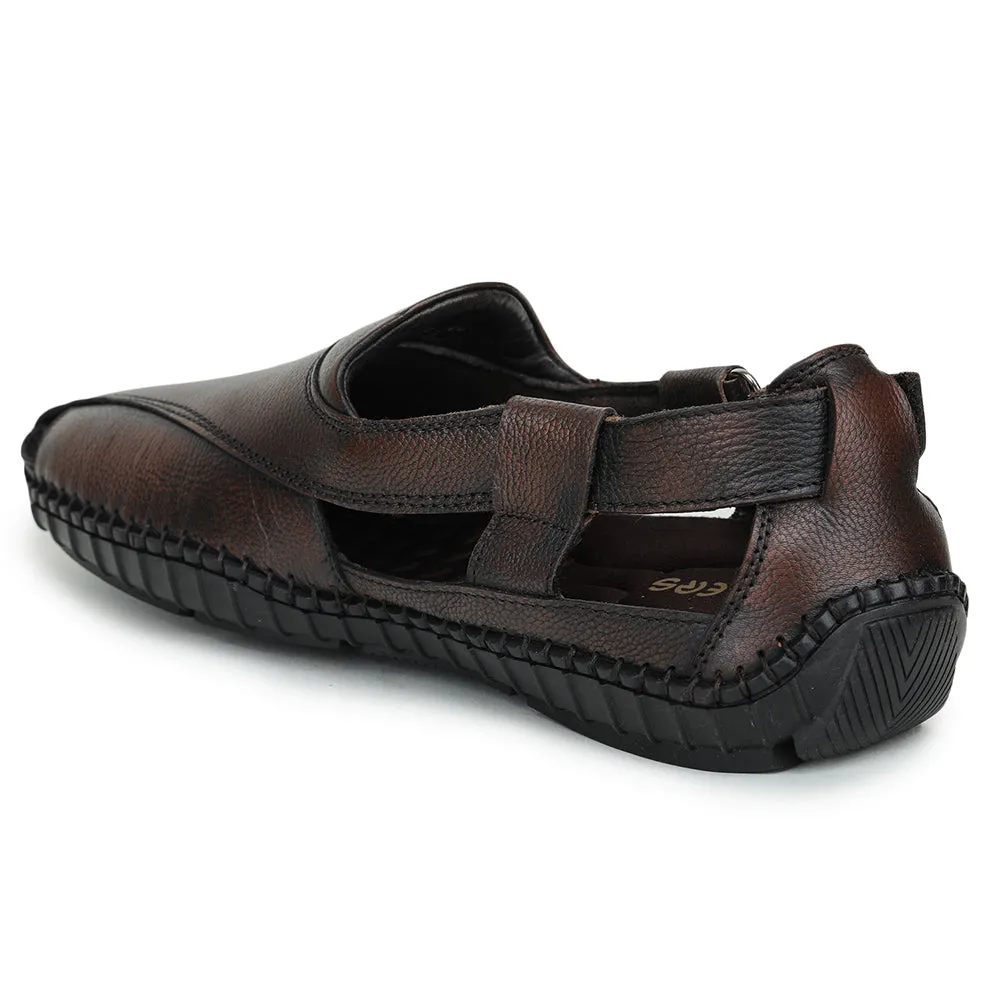 Sport Slide Sandals Healers Formal Tan Sandals For Men JPL-204 By Liberty