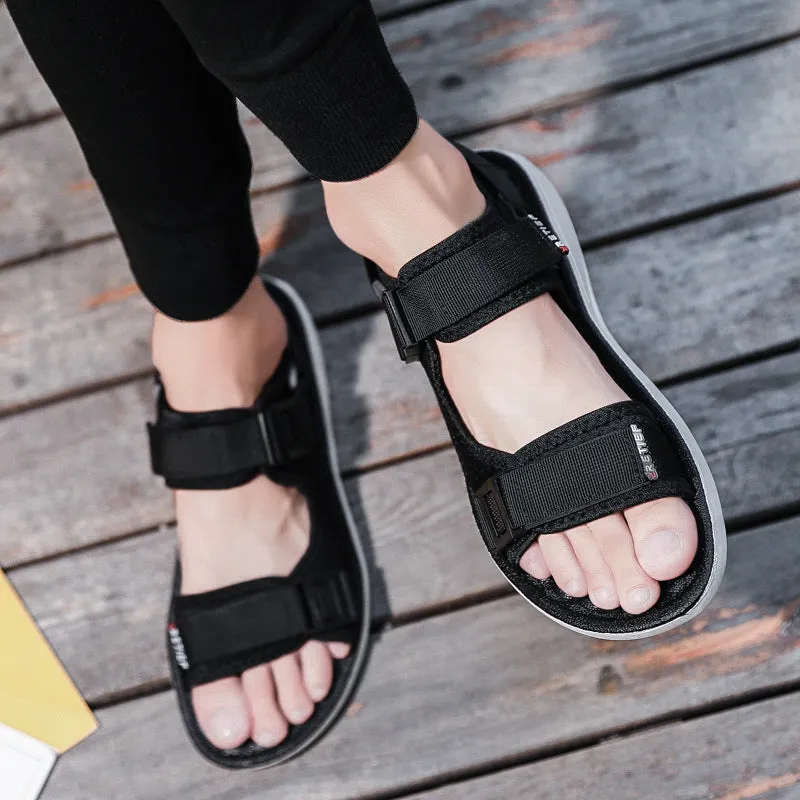 Flat Foot Sandals Men Beach Shoes Summer Men's Sandals Casual Non-Slip Beach Shoes