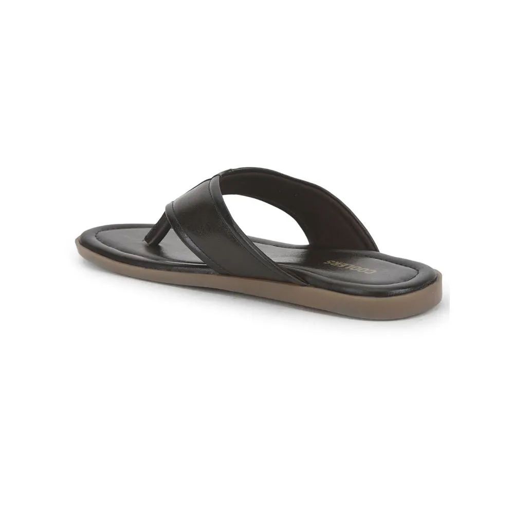 Coolers By Liberty Casual Flip-Flop For Men Brown SUBWAY-2E Slippers Look Like Shoes