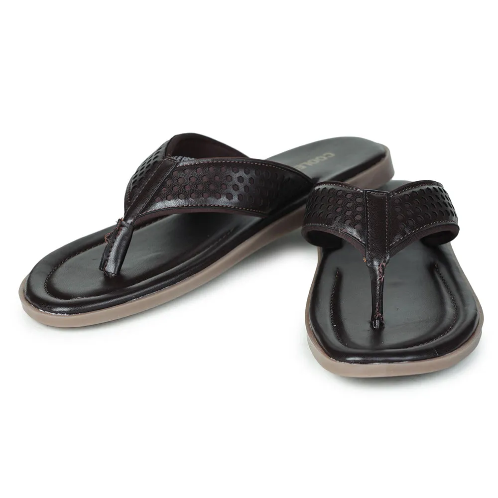 Happy Feet Slippers Promo Code Coolers By Liberty COLE-1E Casual Brown Slippers & Flip-Flop For Men