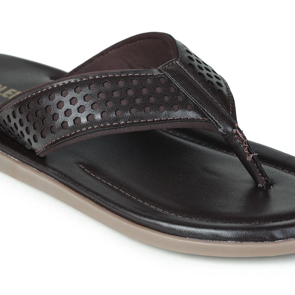 Coolers By Liberty COLE-1E Casual Brown Slippers & Flip-Flop For Men Dr Weil Slippers