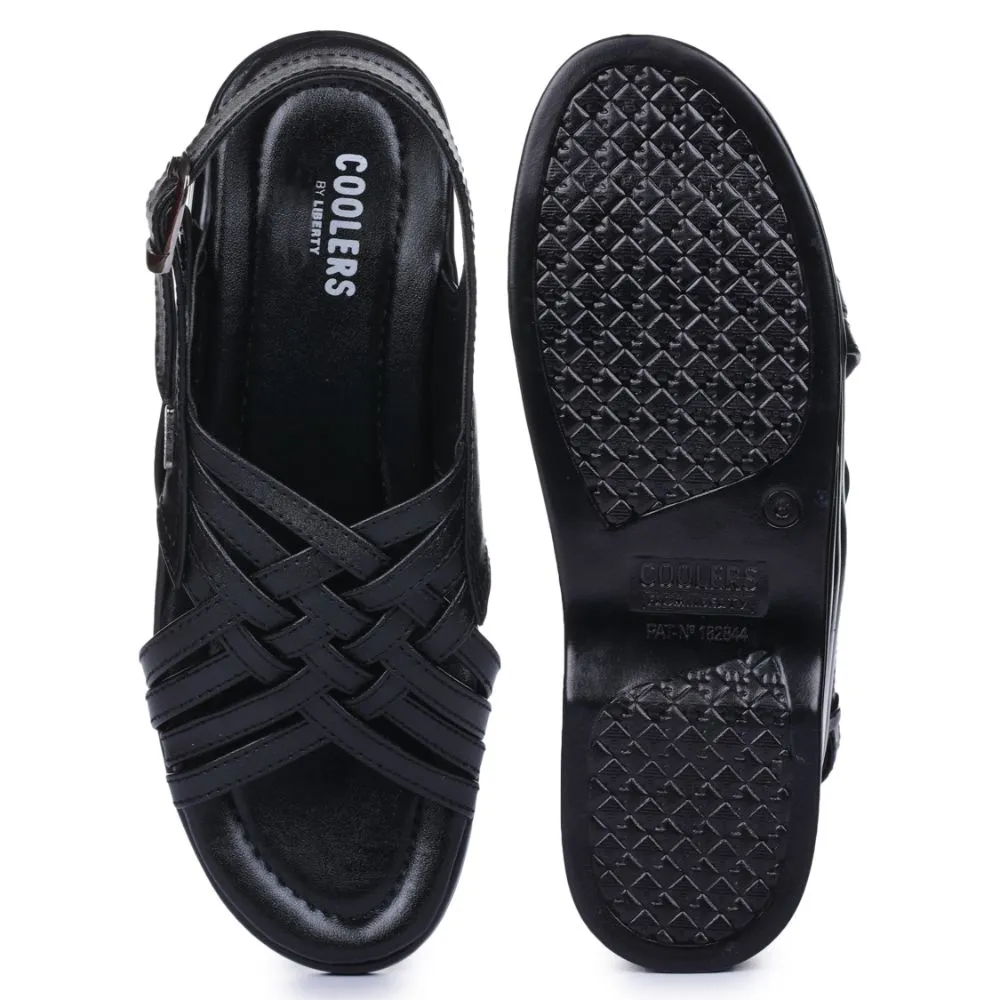 House Shoes Slippers Coolers Formal (Black) Sandals For Men 7123-84 By Liberty