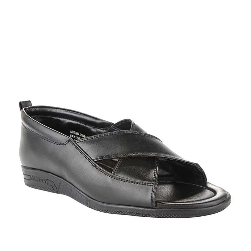 Coolers Formal (Black) Sandals For Men 7194-118 By Liberty Blueberry Slides