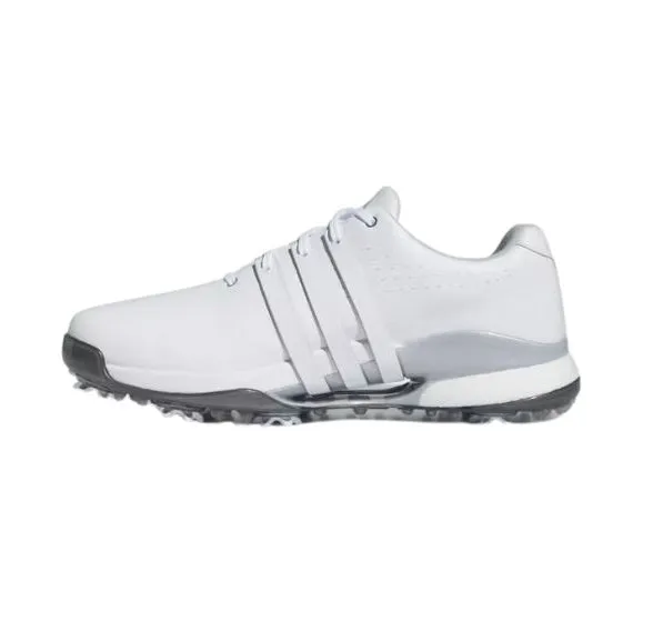 Adidas Leo Messi Shoes Adidas Men's Tour360 24 Boost Golf Shoes - White/White/Silver
