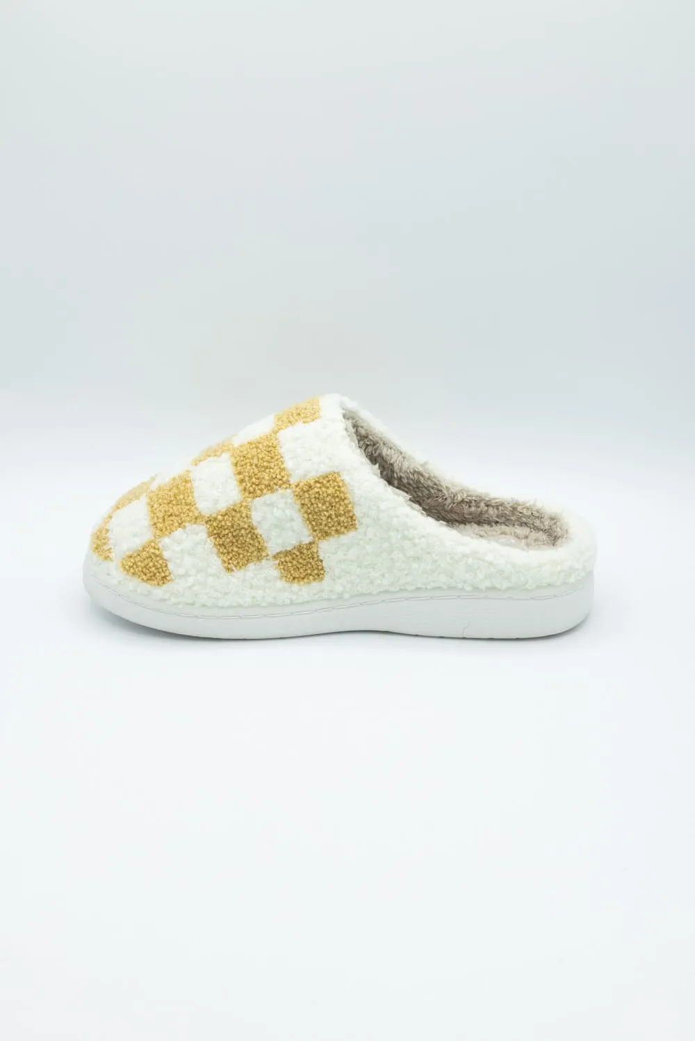Design Slippers MIA Checker Slippers for Women in Oatmeal | GS1412401-OCC