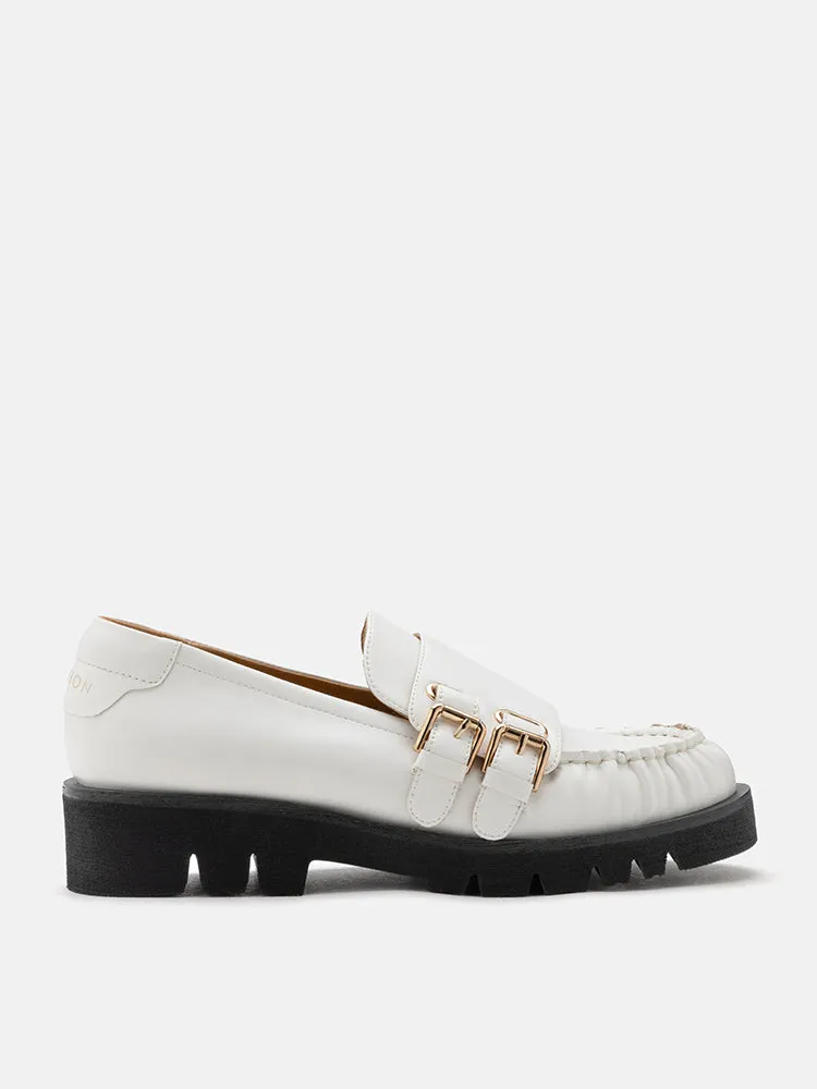 Giada Double Monk Strap Loafers Vinnys Crepe Loafers