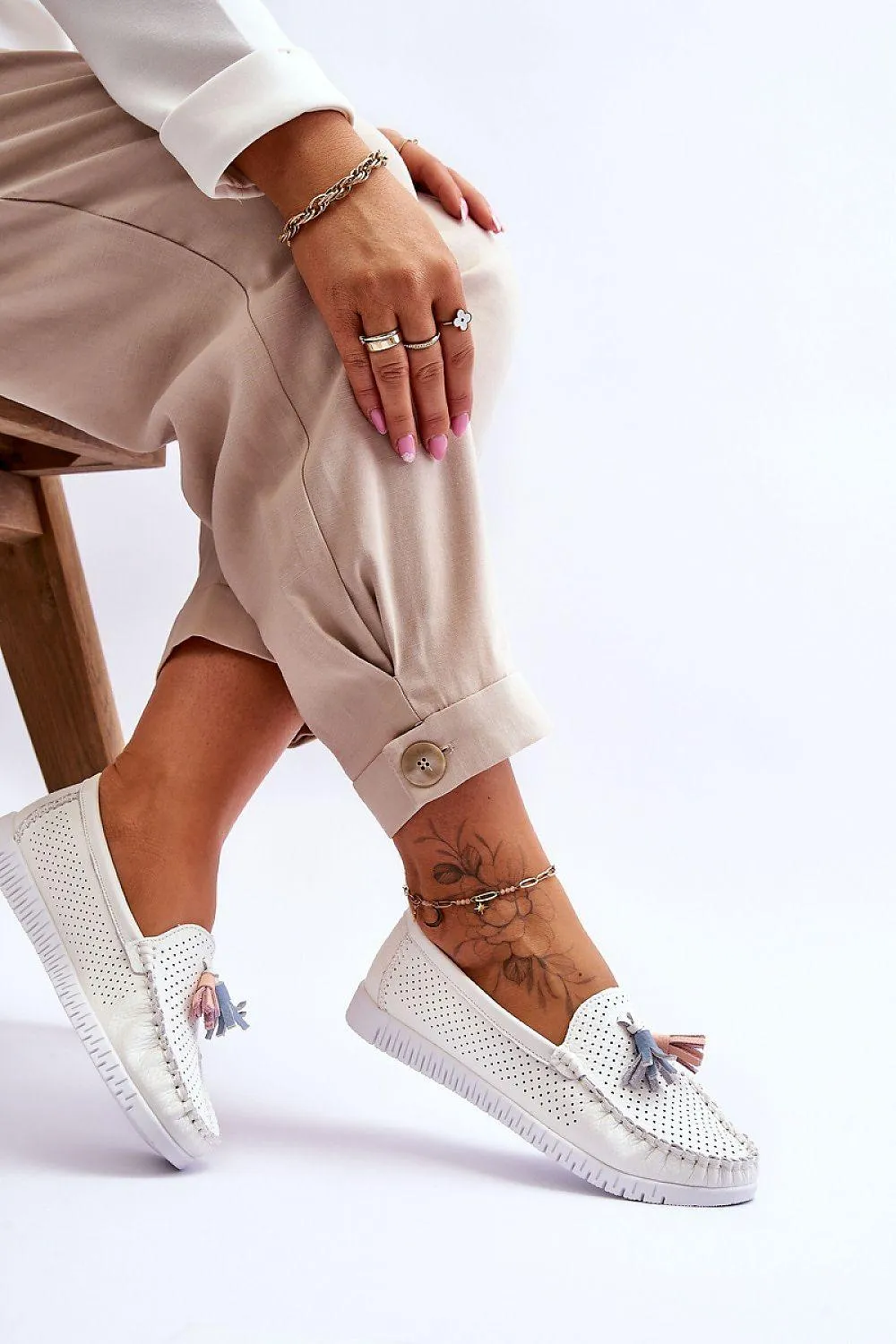 Hush Puppies Penny Loafers Elegant Leather Moccasins - Model 180118