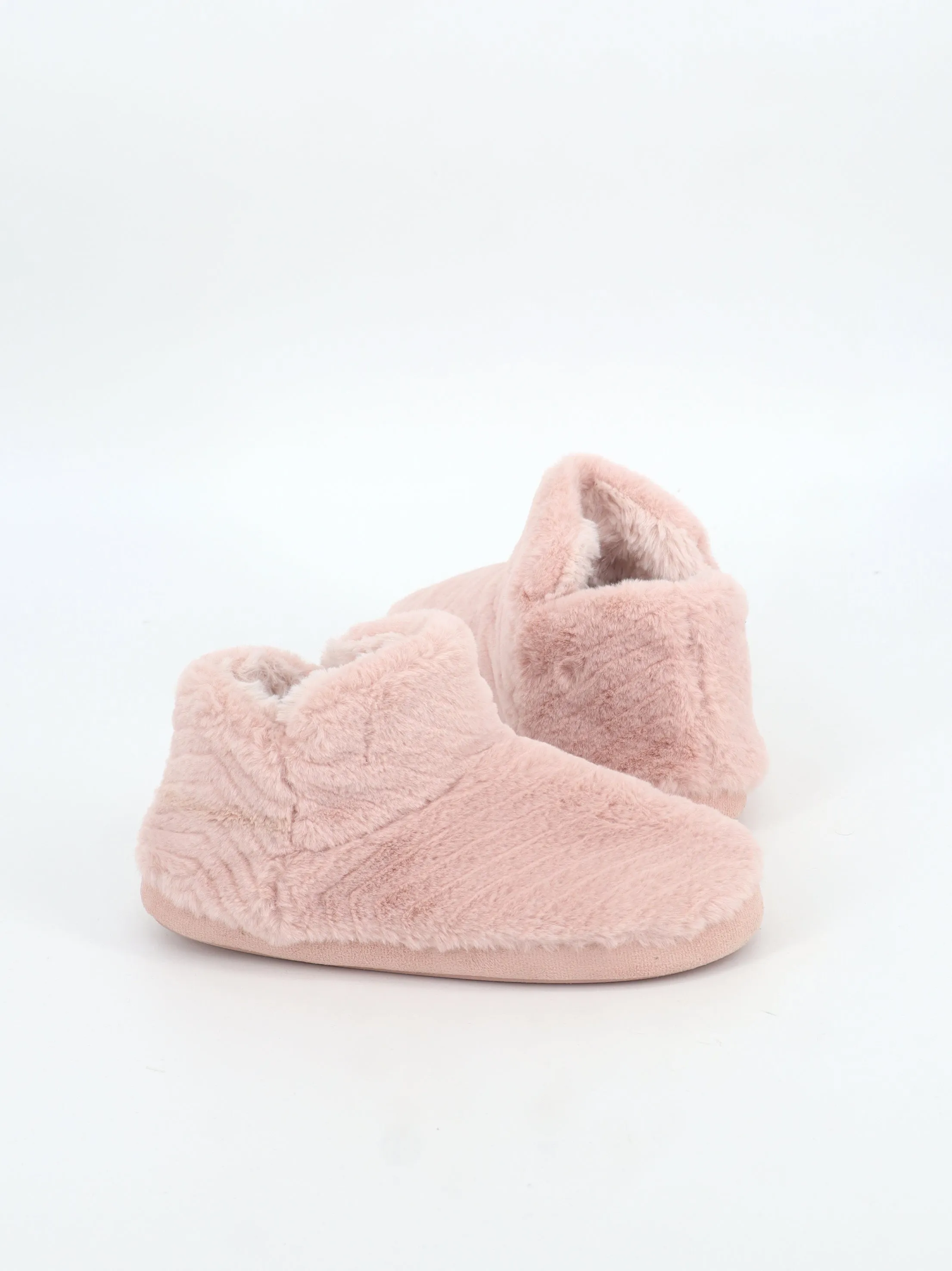 Paws Slippers Women's Textured Faux Fur Slippers,Pink