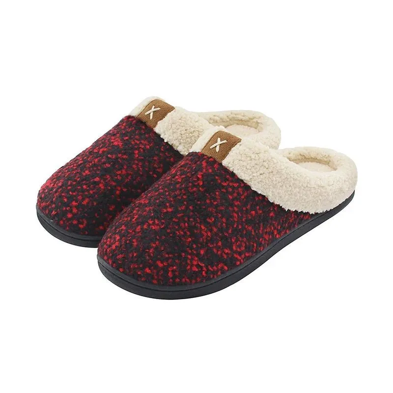 Cozy Slip-On Slippers Washable Slippers For Guests