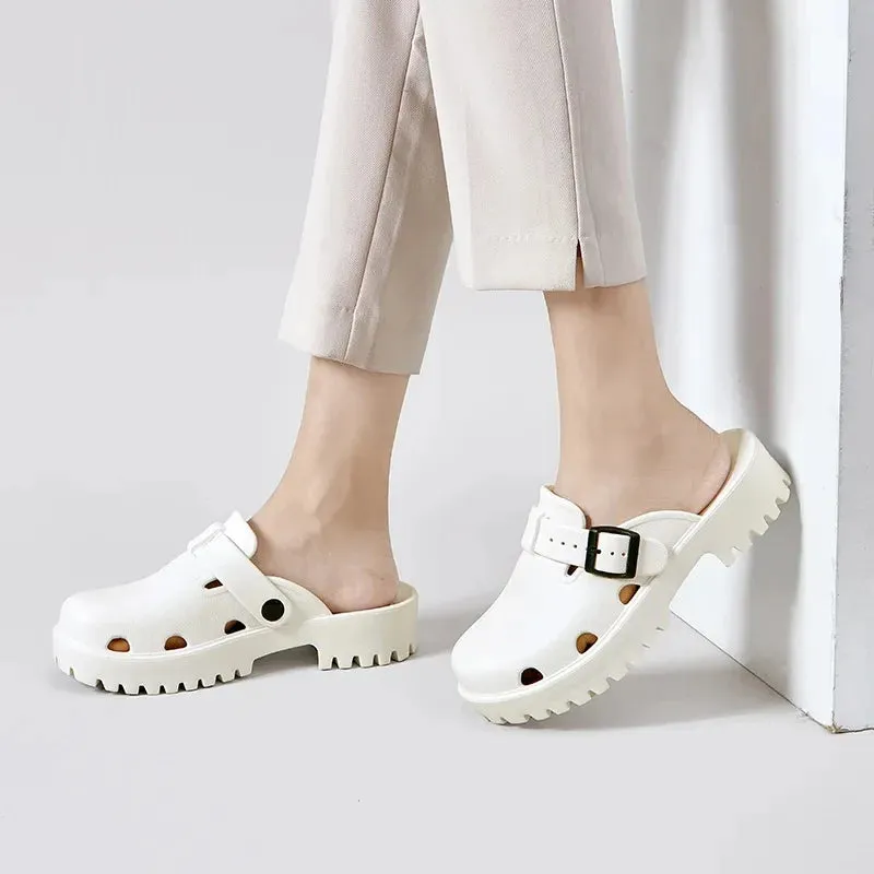 Slippers Feet Comwarm New Heels Clogs Women EVA Sandals Platform Mules