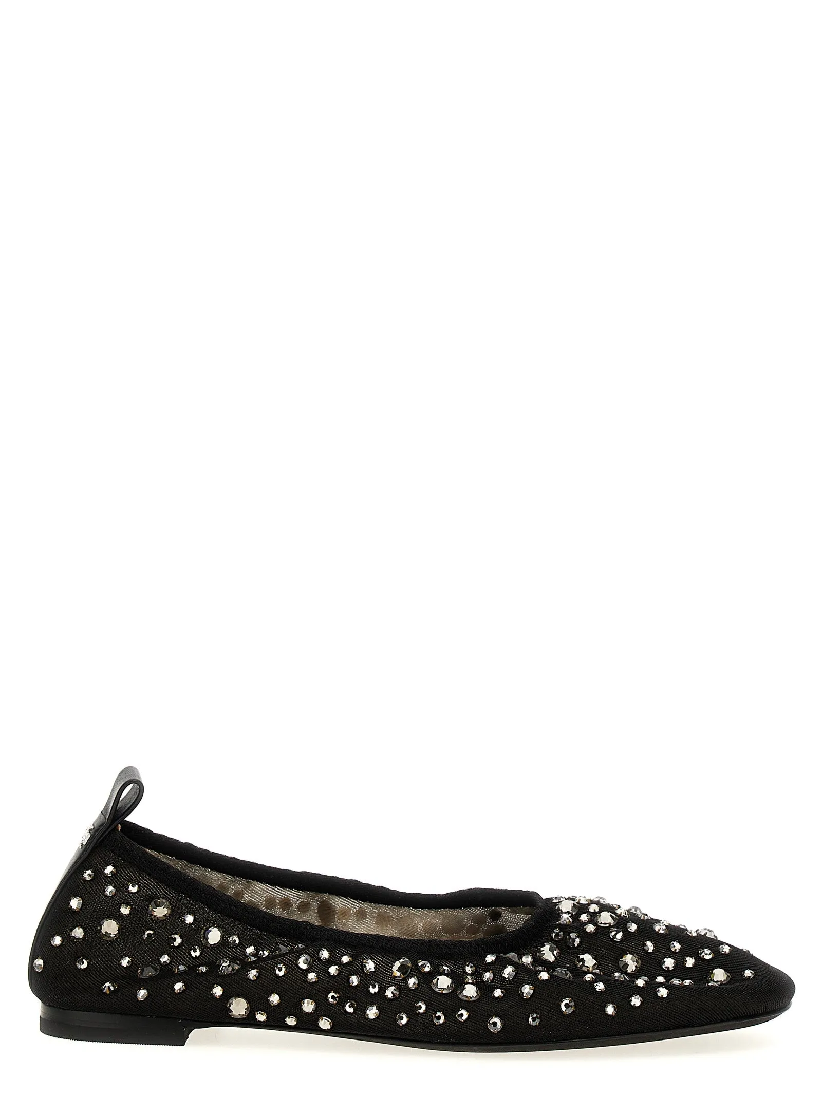 Flat Shoes And Knee Pain Crystal Flat Shoes Nero