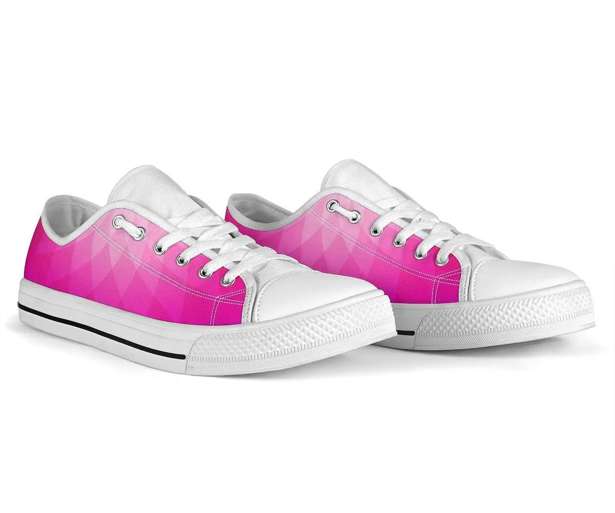 Custom Sneakers - Pink Graphic Sparkly Shoes Sneakers
