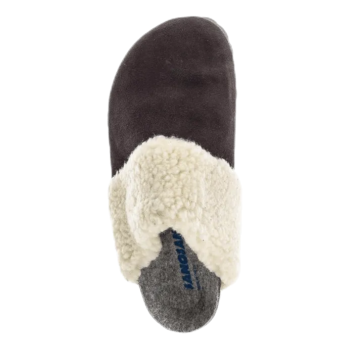 Fluffy Suede Grey Bombas Slippers