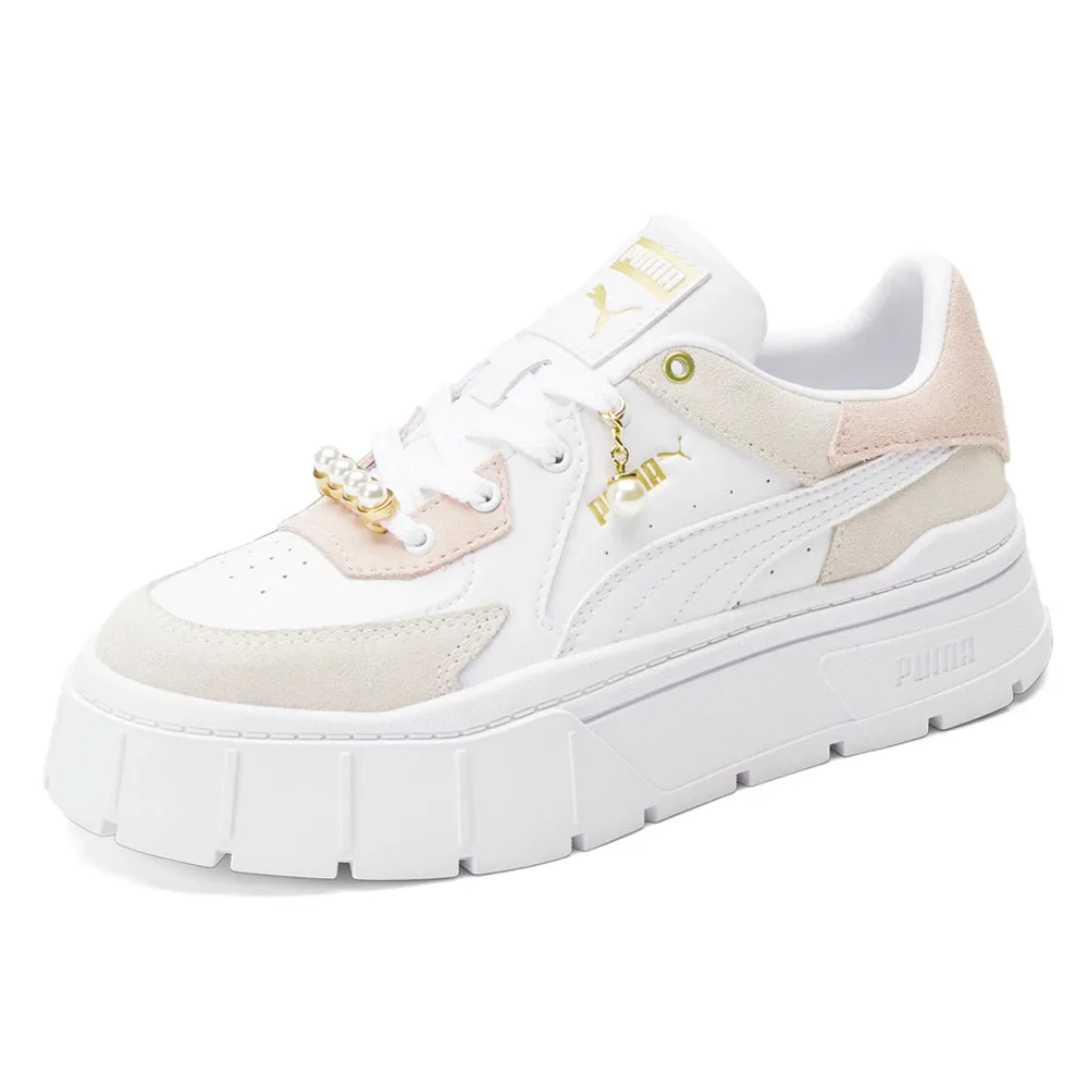 Puma Pro 16 Shoes Mayze Stack Edgy Pearl Platform Sneakers