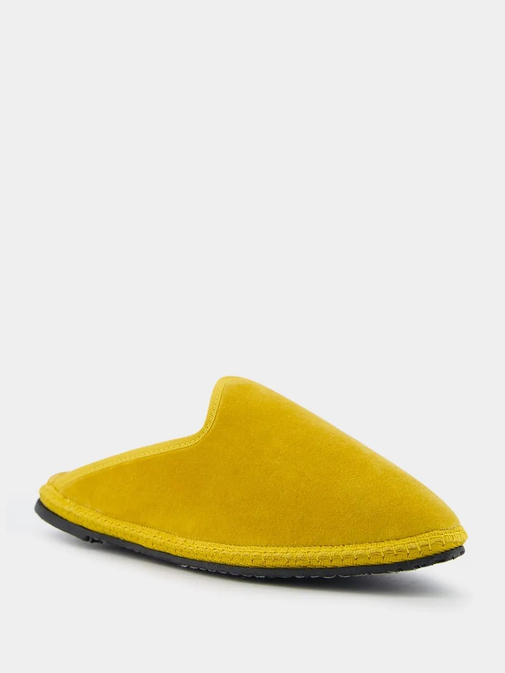 Jm Weston Loafers DandyCotton Velvet Yellow Slippers