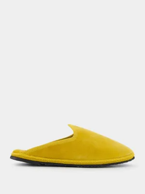 Franco Sarto Bocca Loafers DandyCotton Velvet Yellow Slippers