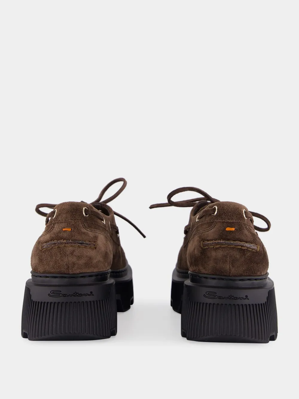 Dark Brown Billie Suede Platform Loafers Ariat Loafers