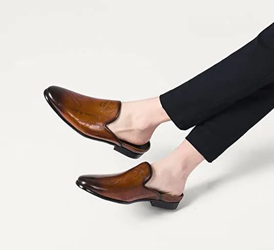 Yard Work Boots Men's Mules Open Back Slippers