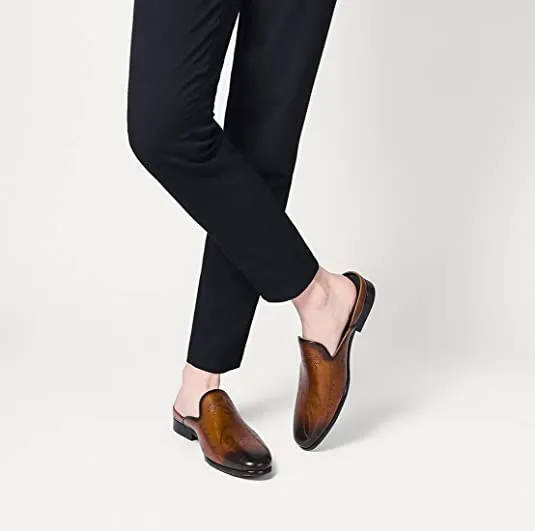 Men's Mules Open Back Slippers Best Insoles For Work Boots Plantar Fasciitis