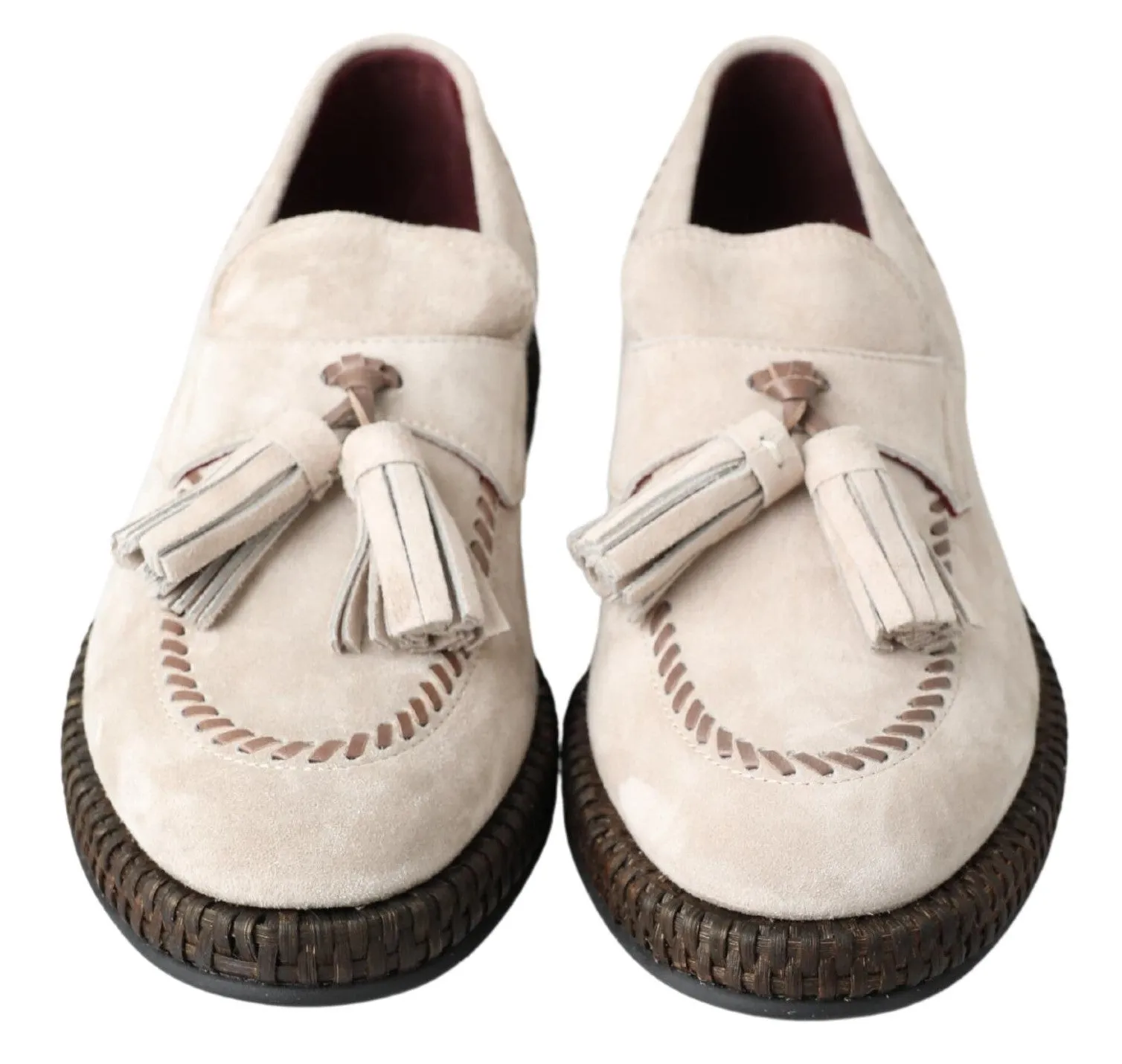Roa Loafers Dolce & Gabbana Elegant Ivory Leather Espadrilles