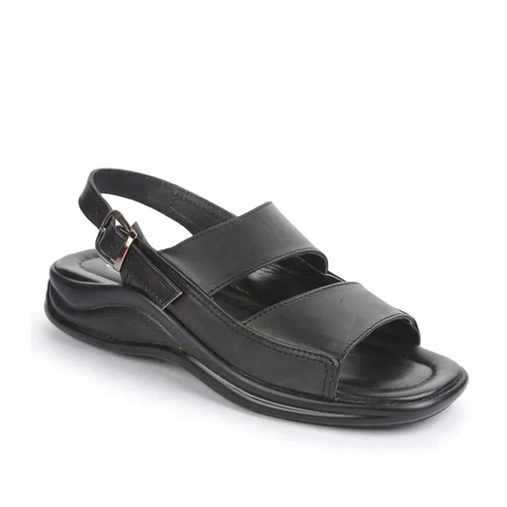Coolers Formal (Black) Sandals For Men 2013-24 By Liberty Wide Slippers