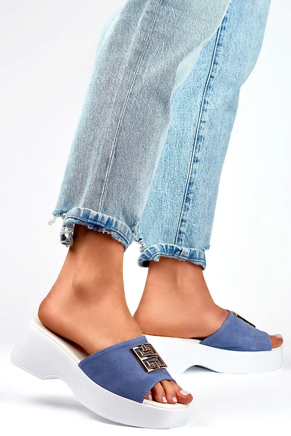 Chic Summer Leather Flip-flops Anti Fatigue Flip Flops