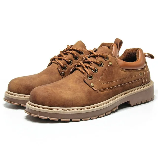 Arborist Work Boots 2018 Men Casual Leather Shoes Men Martins Leather Shoes Work Safety Shoes Winter Waterproof Ankle Botas