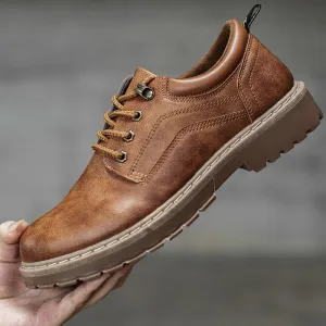 Work Boots For Mud 2018 Men Casual Leather Shoes Men Martins Leather Shoes Work Safety Shoes Winter Waterproof Ankle Botas