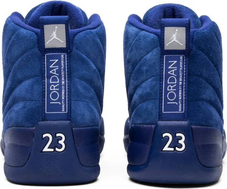 Non Slip Asics Shoes Nike Air Air Jordan 12 Retro 'Deep Royal' Navy Blue Shoes Basketball Men Sale Size US 7 - 13