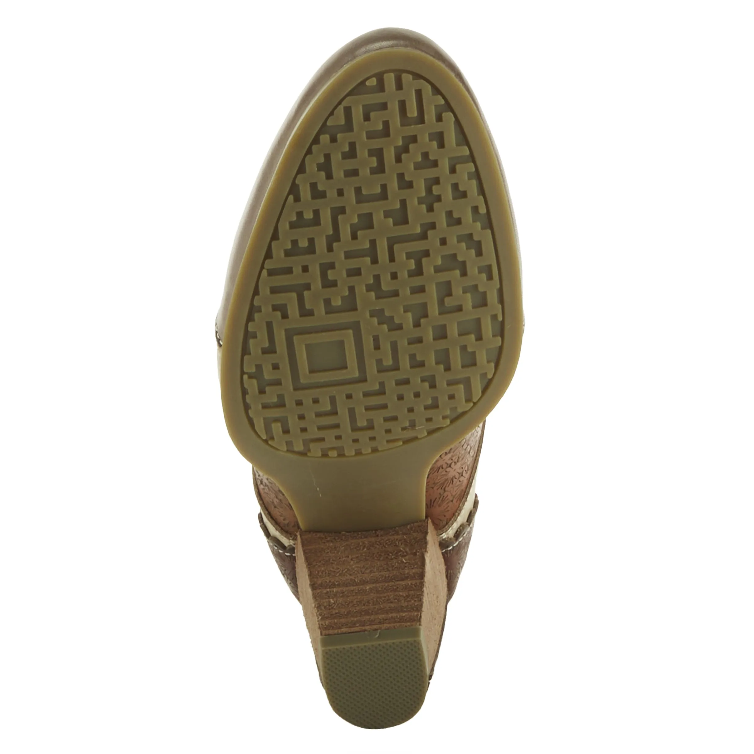 Spring Step Shoes L'Artiste Adelvice Fleur Women's Modern Floral Pattern Chunky Heel Shoes Oxford Shoes Comfortable