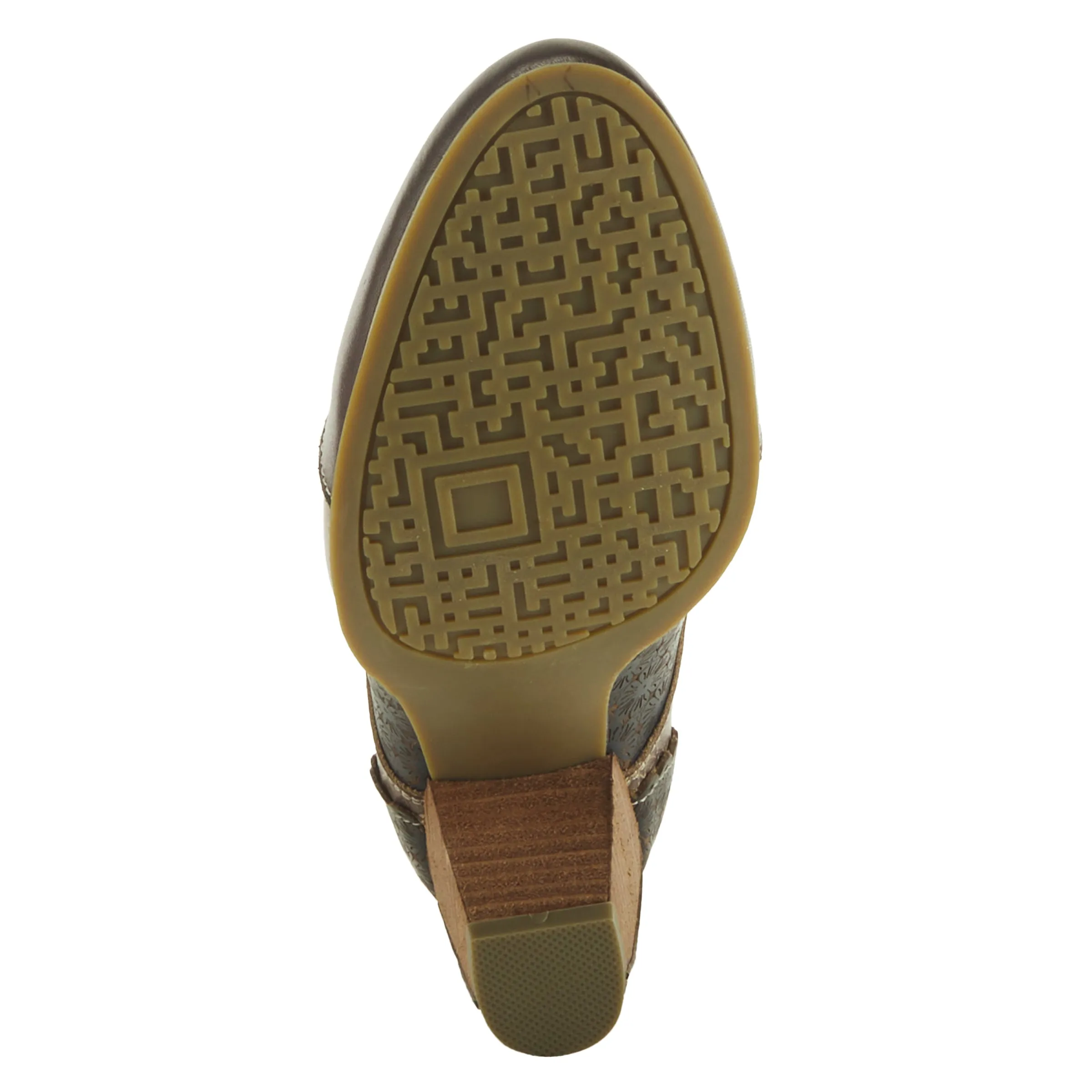 Oxfords With Tassels Spring Step Shoes L'Artiste Adelvice Fleur Women's Modern Floral Pattern Chunky Heel Shoes