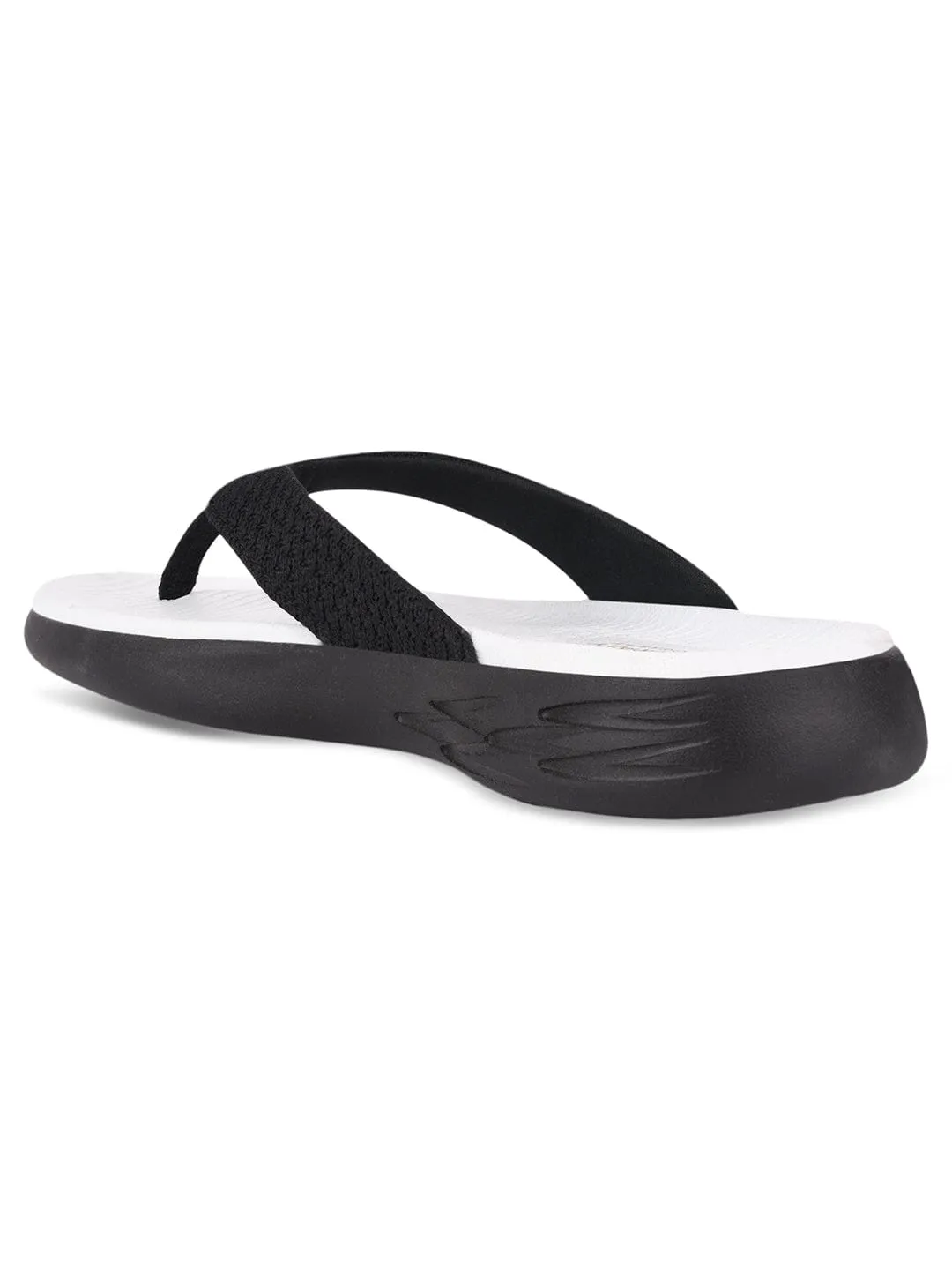 SL-402L Black Women's Flip Flops Best Flip Flop With Arch Support