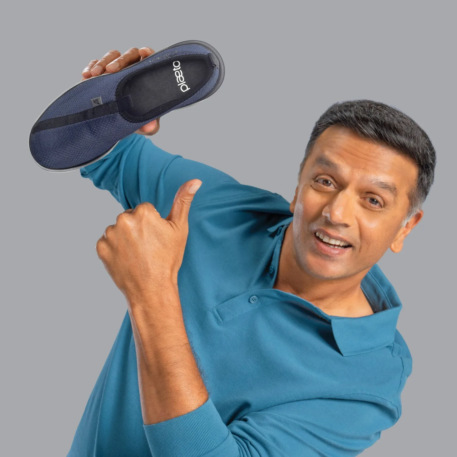 EZPlay Slip Ons for Men-Navy Blue Discount Slip On Shoes