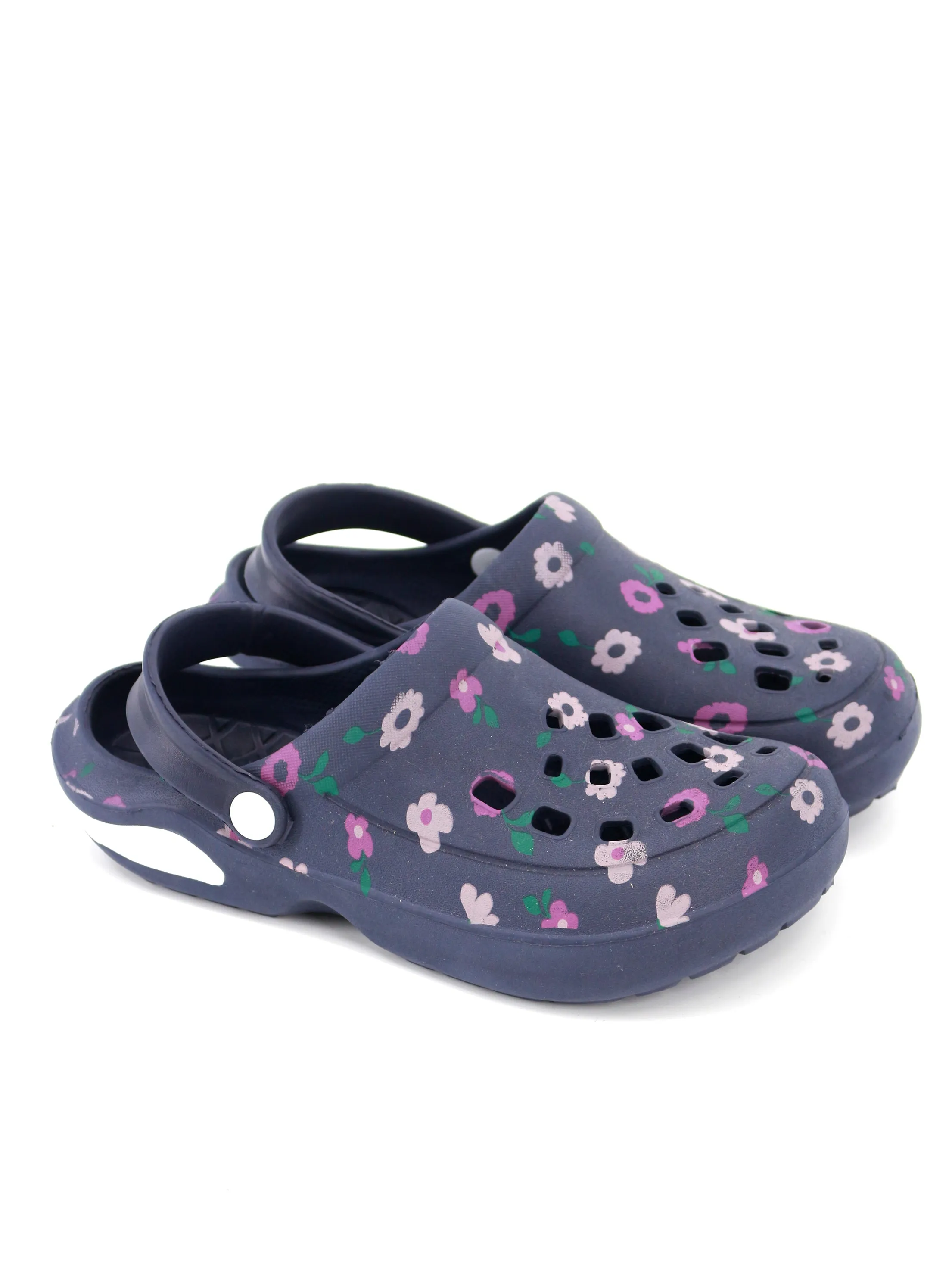 Tinkerbell Costume Slippers Women's Floral Clogs,Navy