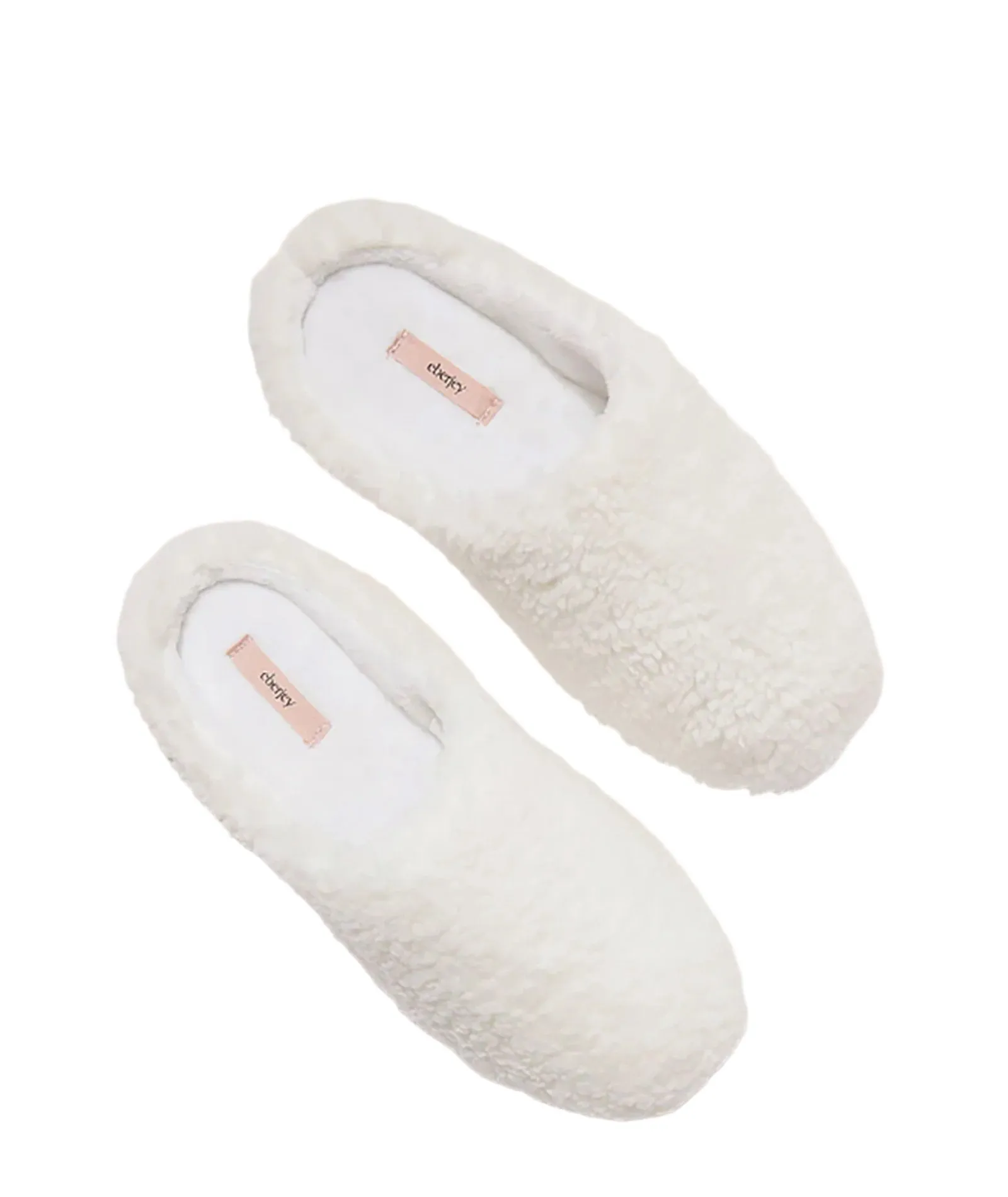 Eberjey Women Sherpa Slippers Ivory Boot Slippers With Fur