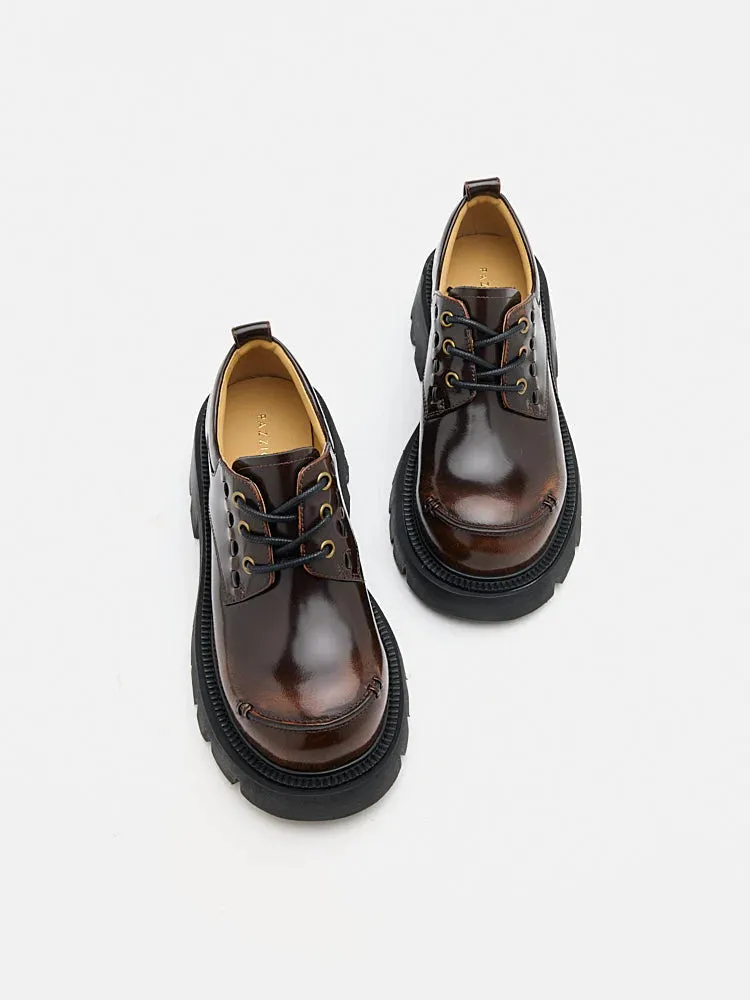 Mary Jane Loafers Edythe Chunky Lace-Up Loafers