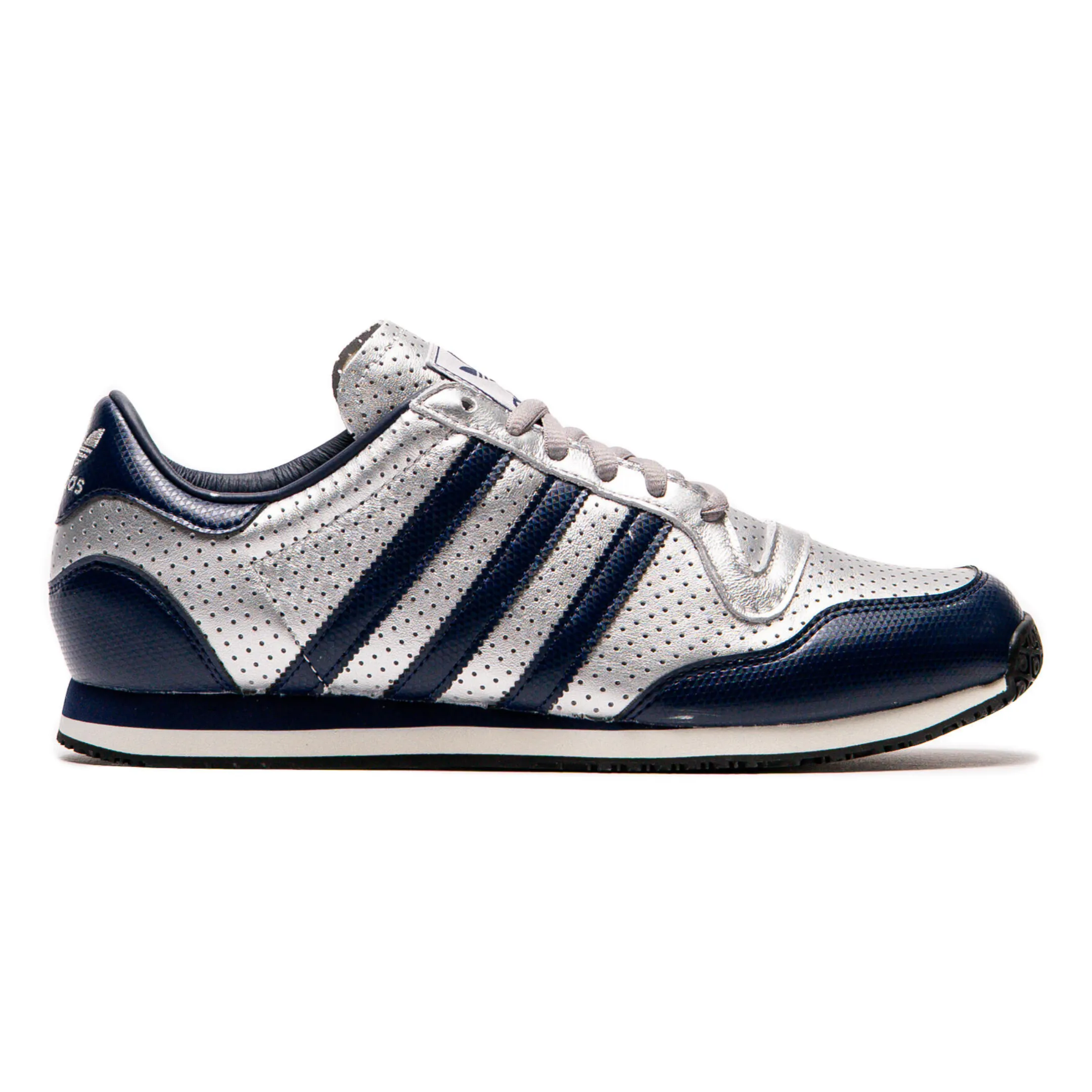 Adidas Boston Running Shoes Adidas Men's Galaxy OG Silver Metallic/Night Indigo/Off White