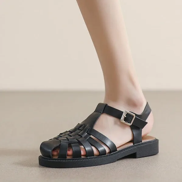 Different Types Of Sandals Womans Casual Closed Toe Fisherman Sandals