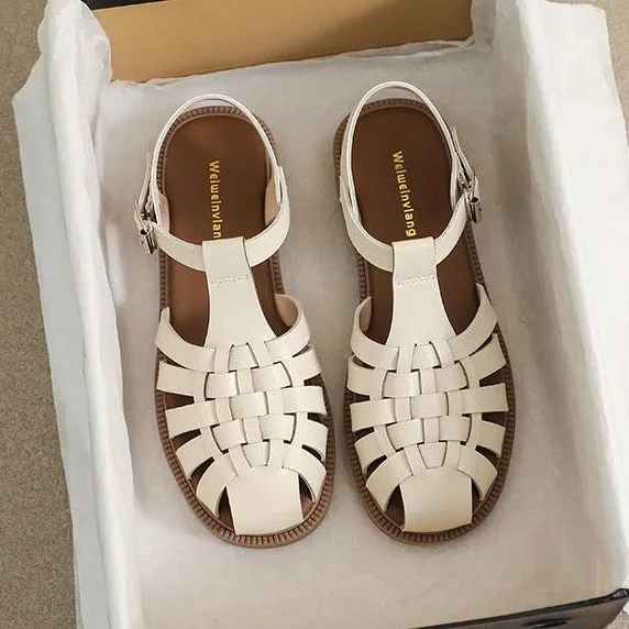 Womans Casual Closed Toe Fisherman Sandals Strive Sandals