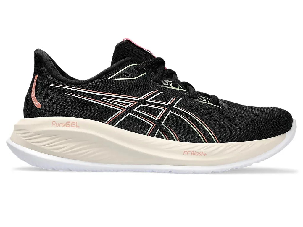 Asics Women's GEL-CUMULUS 26 Running Shoes in Black/Dark Jade Asics Novablast Noosa Pixel Running Shoes