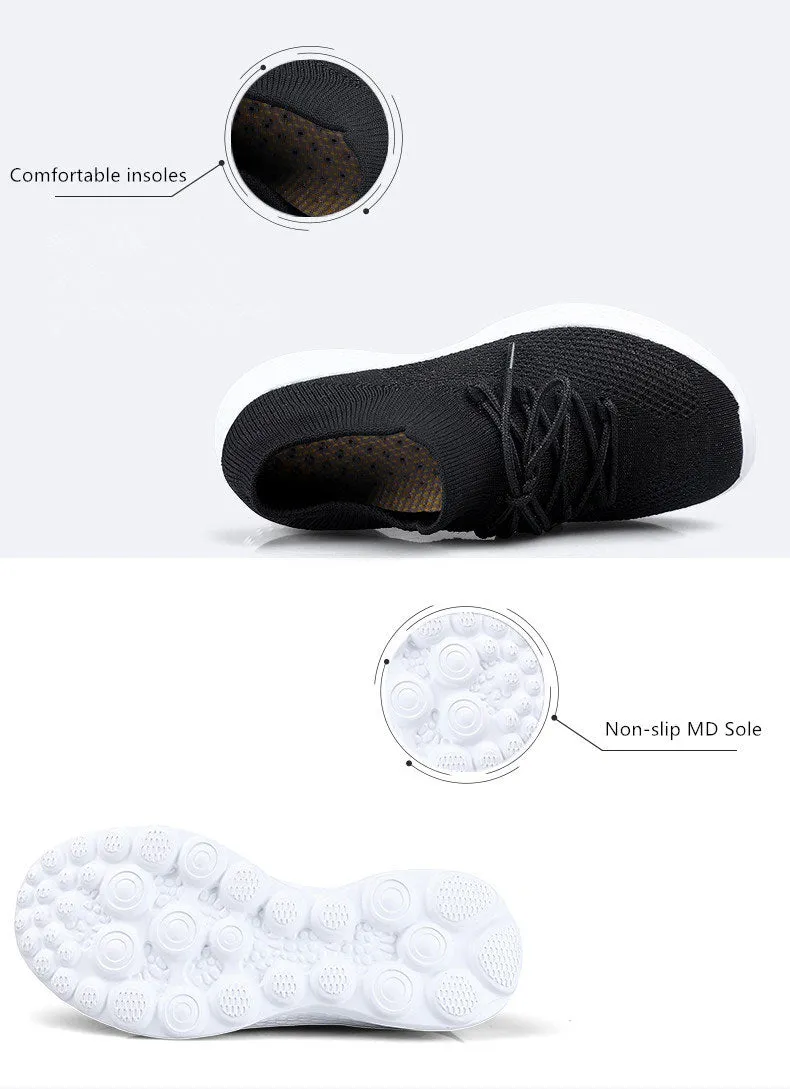 Silver Sneakers Casual Fashion Breathable Women Walking Sneakers