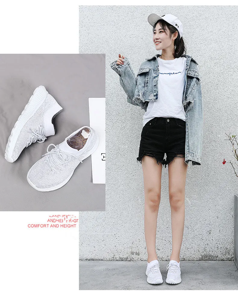 Sneakers That Look Like Boots Casual Fashion Breathable Women Walking Sneakers