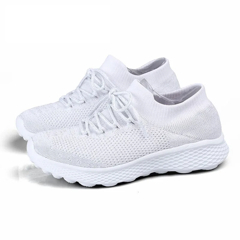 Casual Fashion Breathable Women Walking Sneakers Slip On Walking Sneakers