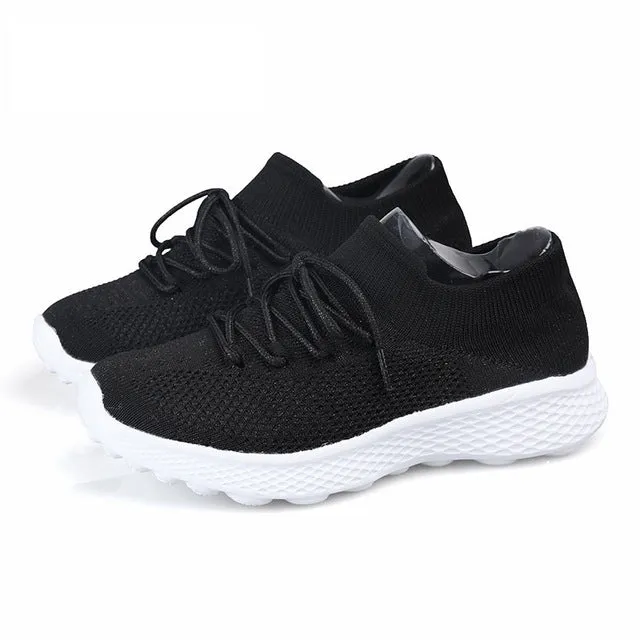 Casual Fashion Breathable Women Walking Sneakers Casual Canvas Sneakers