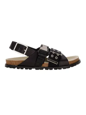 A.P.C. X Sacai Eyelet Buckled Sandals Zara Sandals