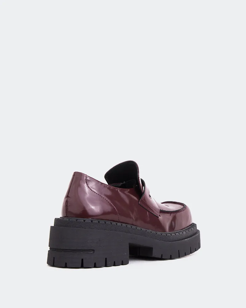 Zolian Burgundy Chunky Gucci Loafers